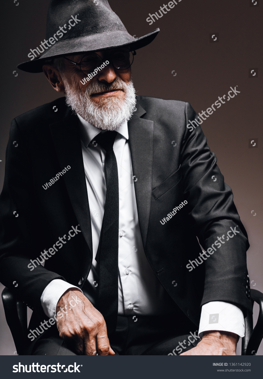 man wearing trilby