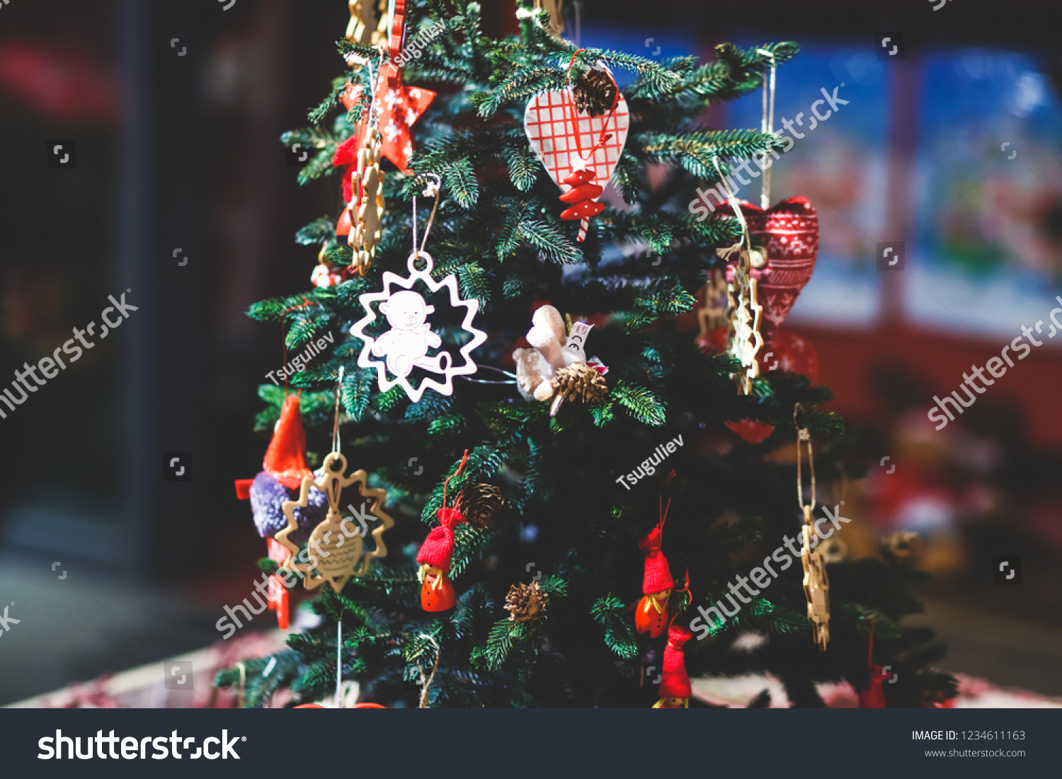 Elements Christmas Decoration Interior Santa Claus Stock Photo Edit Now 1234611163