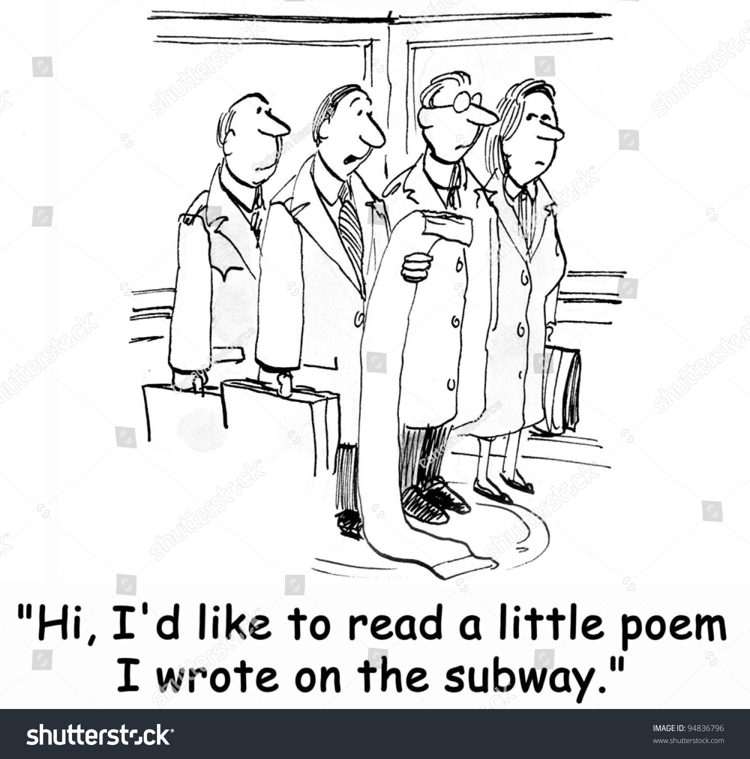 Elevator Poem Stock Illustration 94836796 Shutterstock