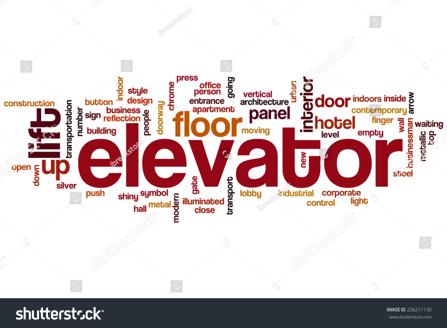 Elevator Word Cloud Concept Stock Illustration 236211130 Shutterstock