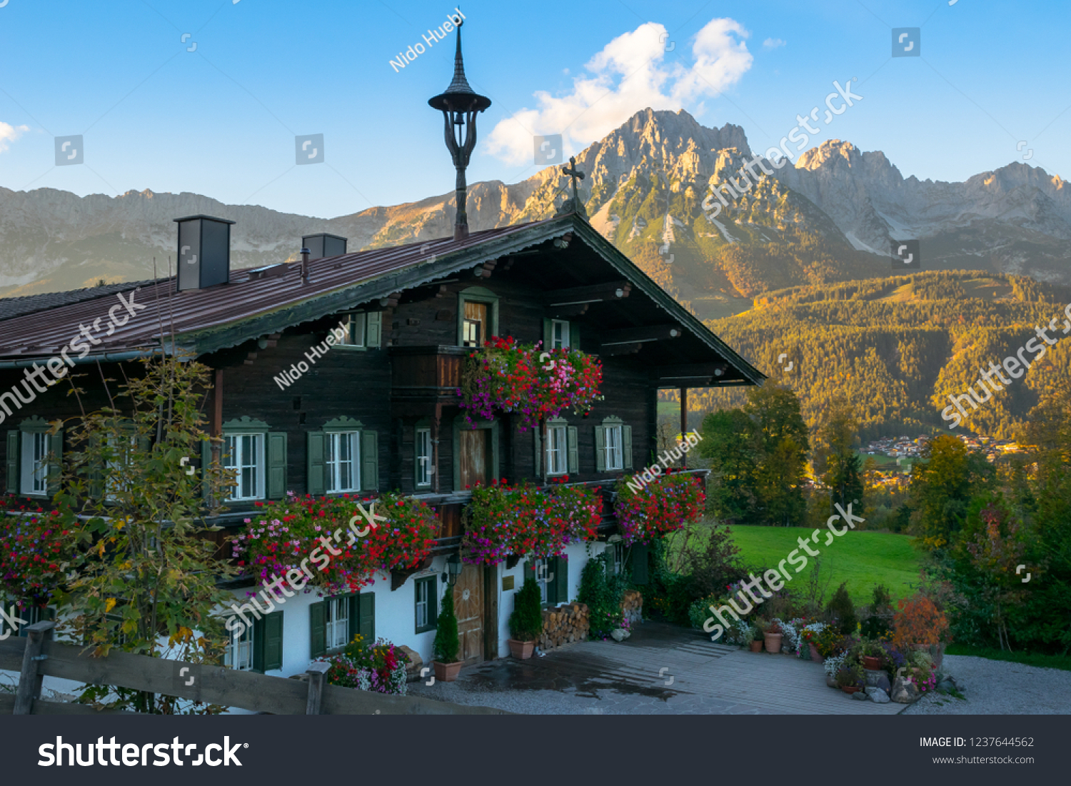 Ellmau Austria October 08 2018 Traditional Nature Buildings