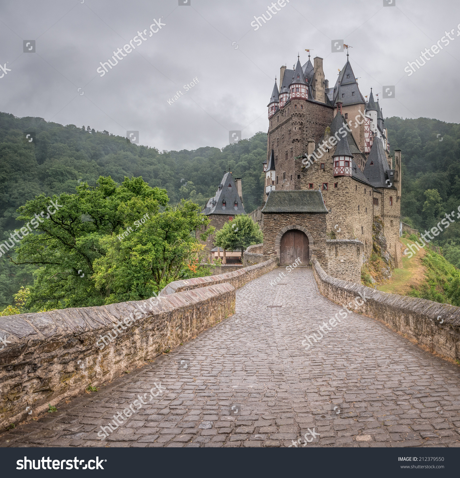 Eltz Castle Medieval Castle Nestled Hills Stock Photo Edit Now