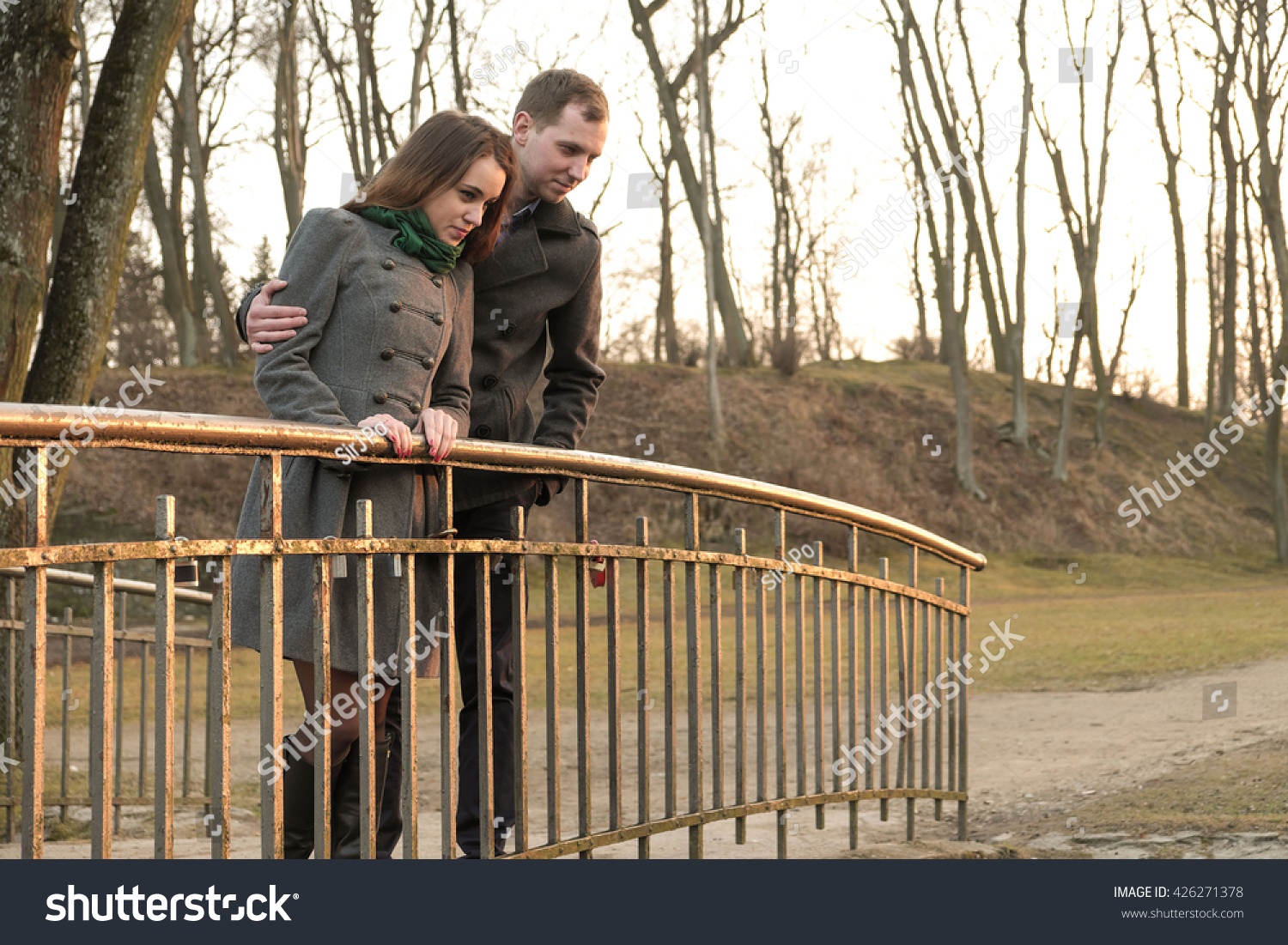 Elvis Diana Prewedding Outdoor Shooting Session Stock Photo Edit