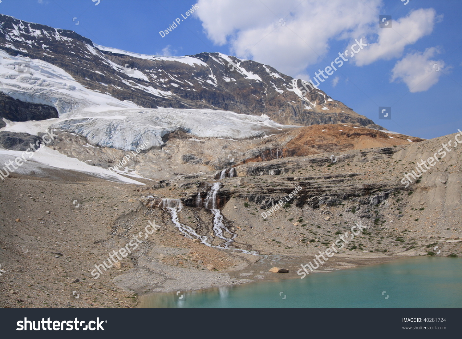 Emerald Glacier On The Iceline Trail In Yoho National Park, British ...