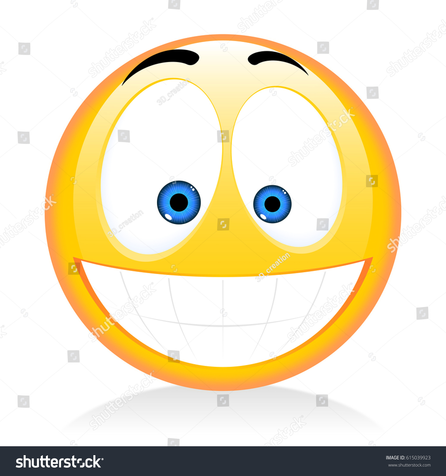 Emoji Emoticon Happy Stock Illustration 615039923 - Shutterstock