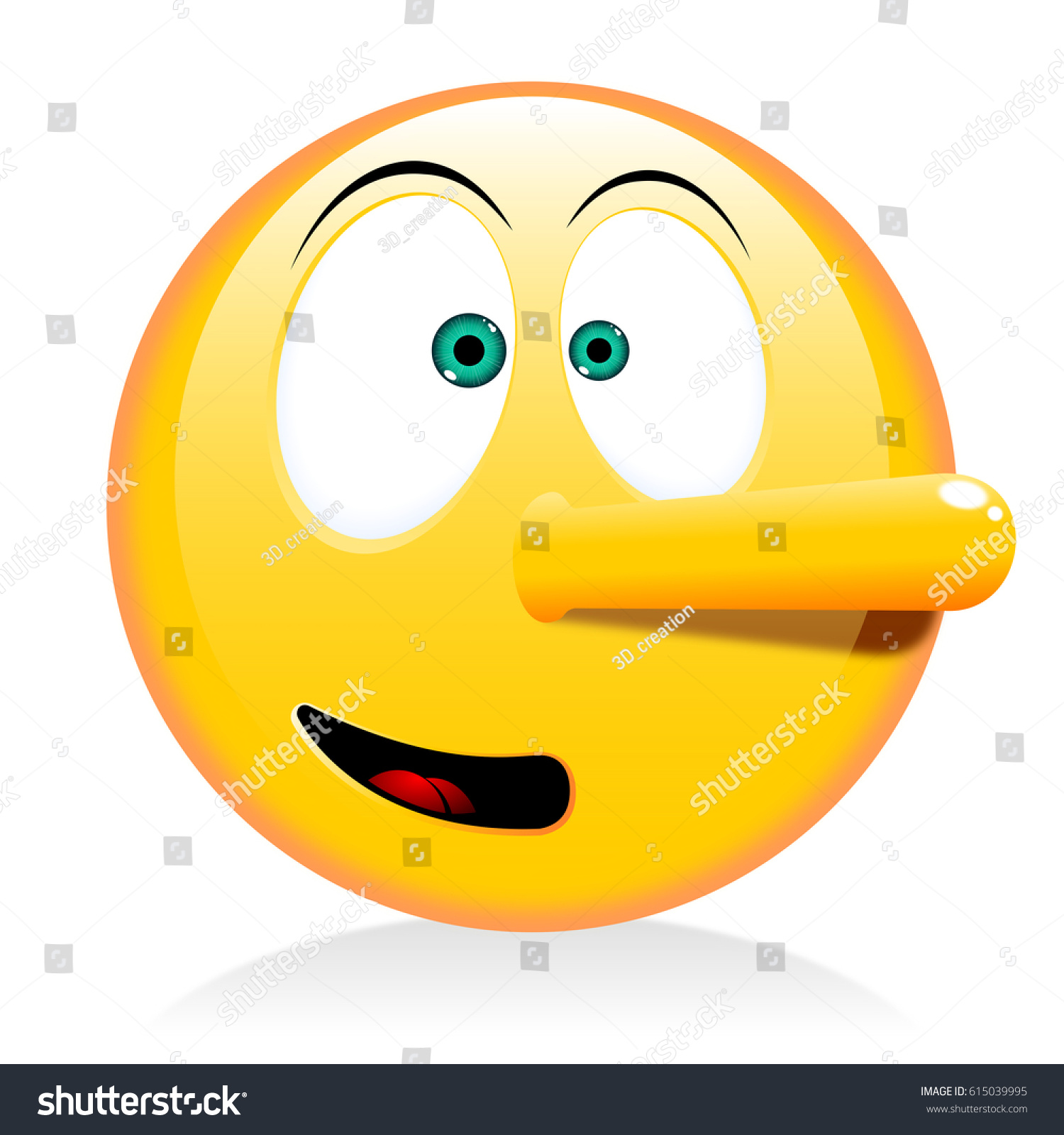 Emoji Emoticon Liar Stock Illustration 615039995 - Shutterstock