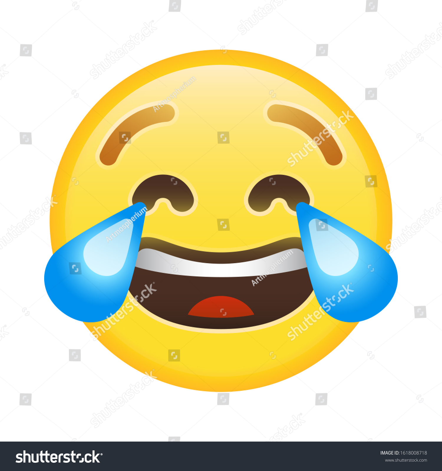 Emoji Laughing Tears Face Lol Emoticon のイラスト素材