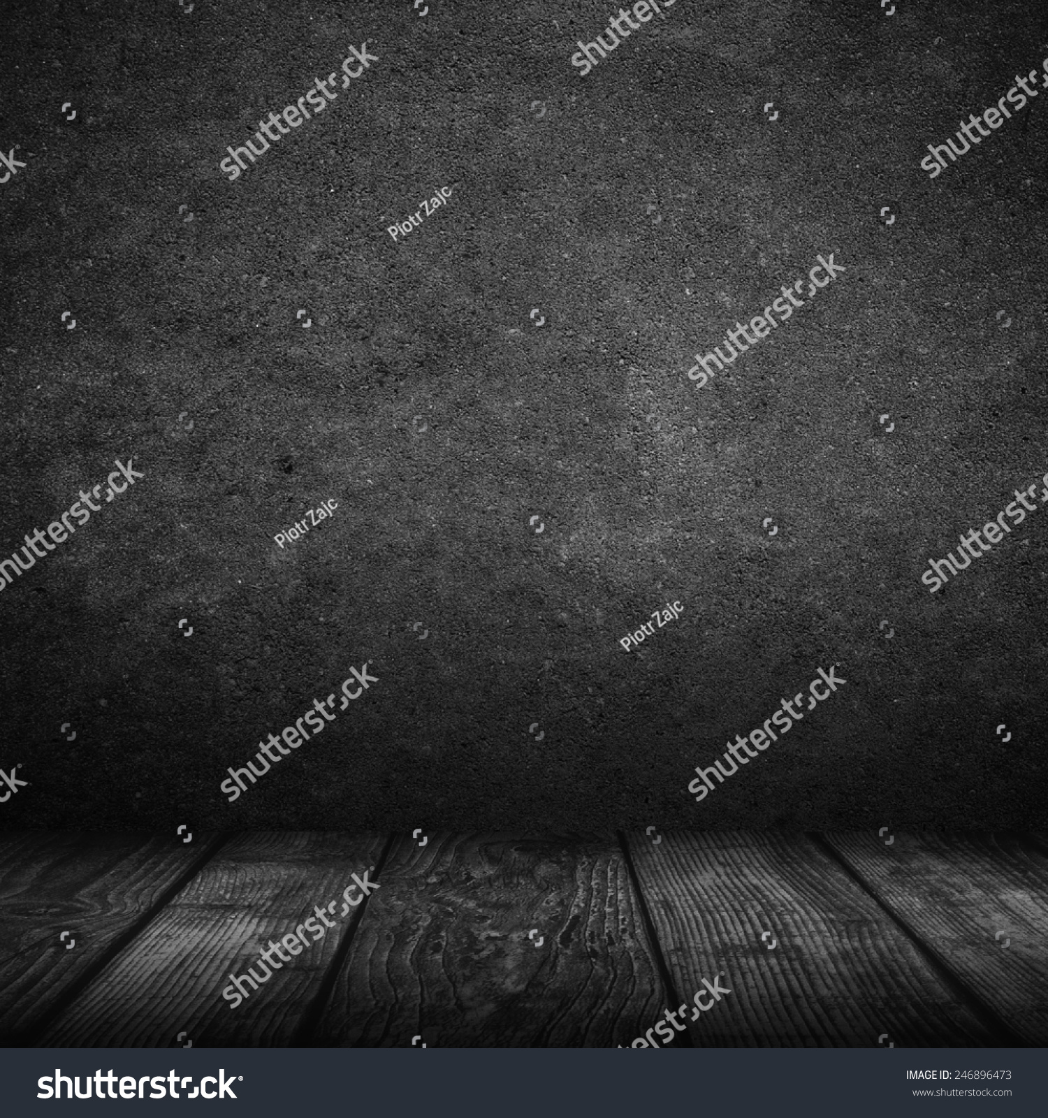 Empty Black Interior Background Dark Wall Stock Photo (Edit Now) 246896473