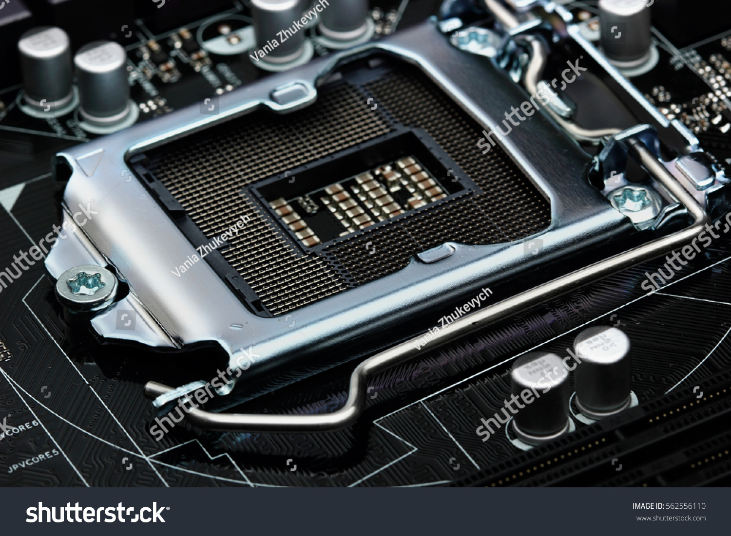 Empty Cpu Processor Socket On Computer Stock Photo (Edit Now) 562556110