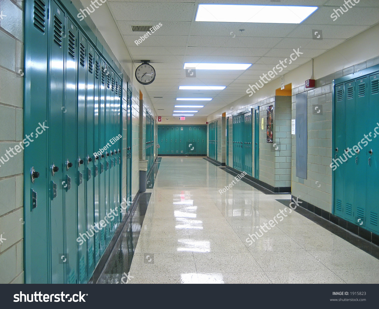 Empty Hallway Public School Stock Photo 1915823 - Shutterstock