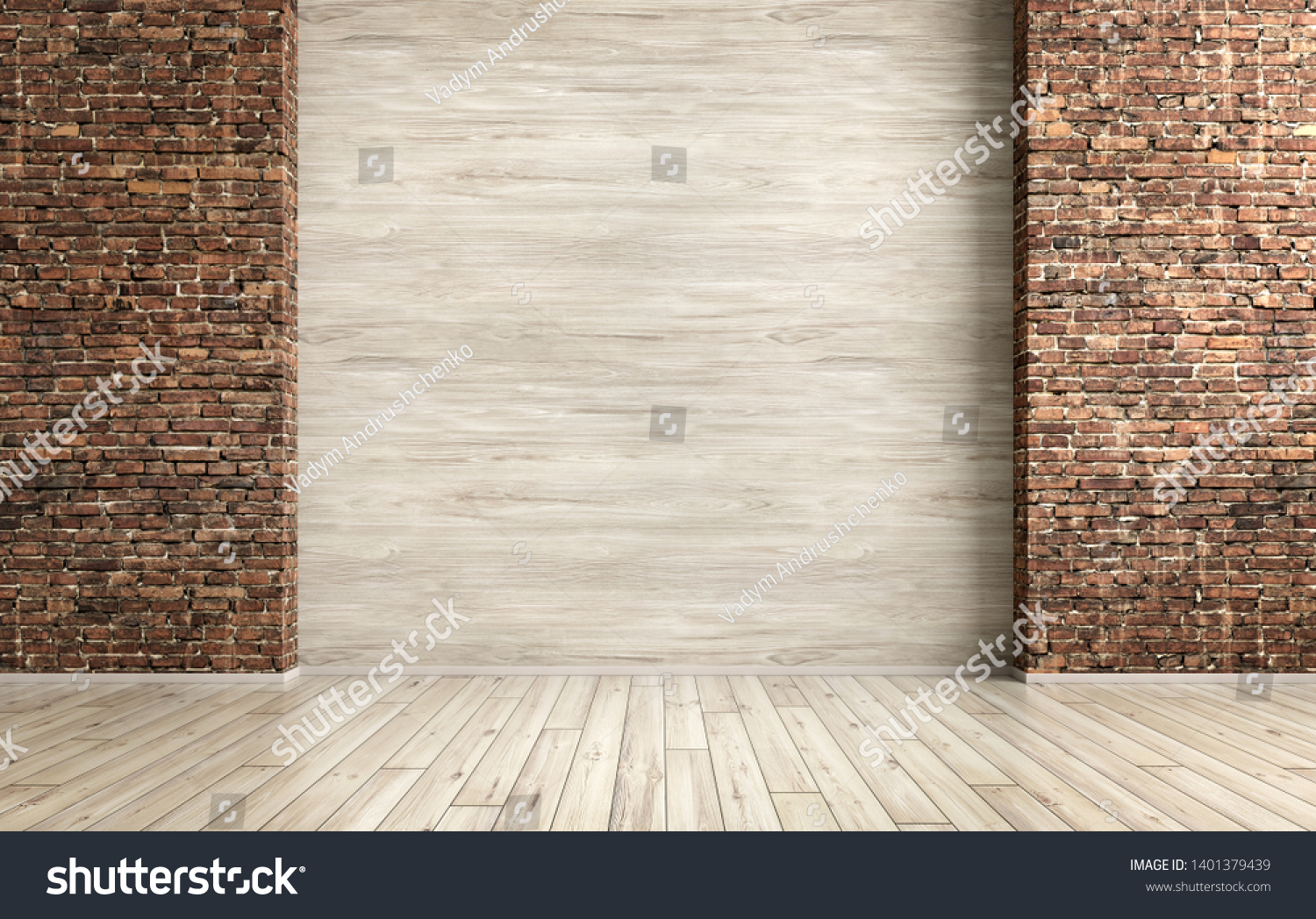 Empty Interior Grunge Background Room Brick Stock Illustration 1401379439 |  Shutterstock
