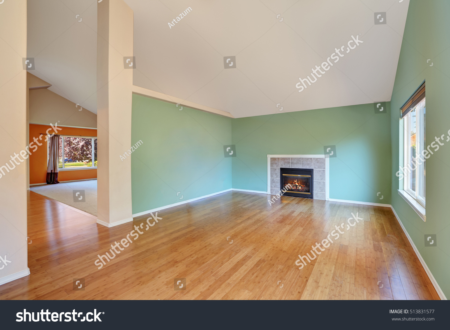 Empty Living Room Interior New Construction Stock Photo Edit Now