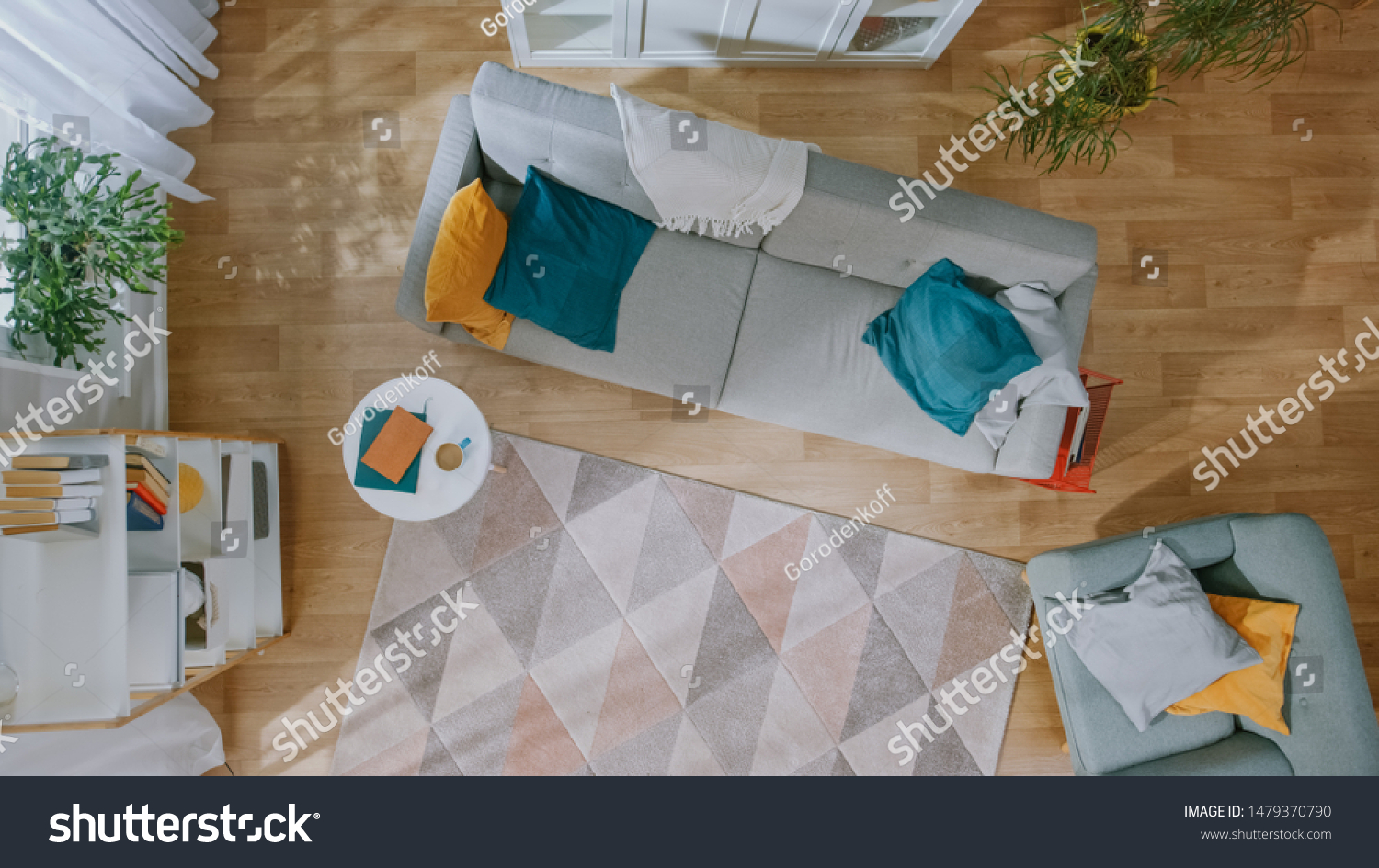 Empty Living Room Nobody Modern Interior Stock Photo (Edit Now) 1479370790