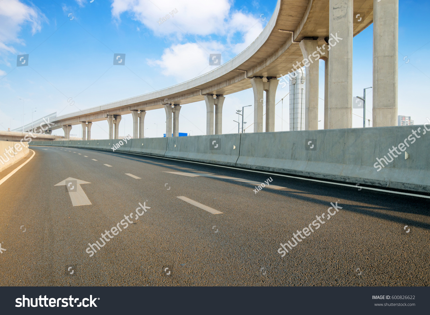 Empty Road Surface Floor City Overpass Stock Photo 600826622 | Shutterstock