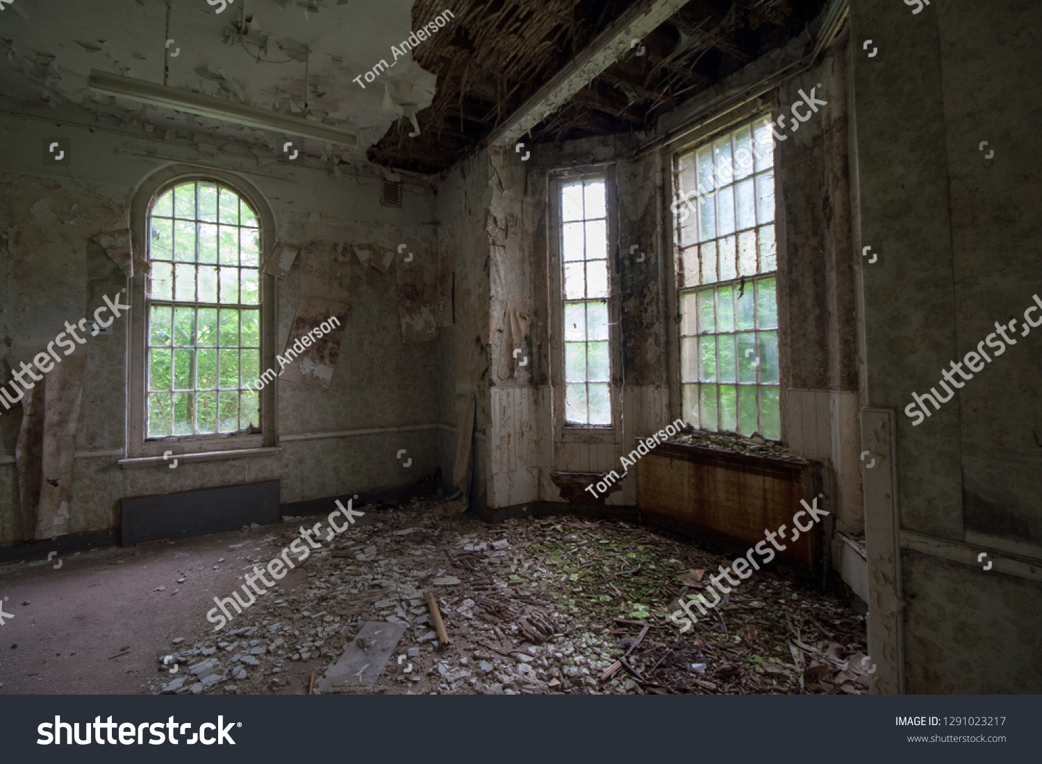 Empty Room Abandoned Mental Asylum Now Stock Photo Edit Now