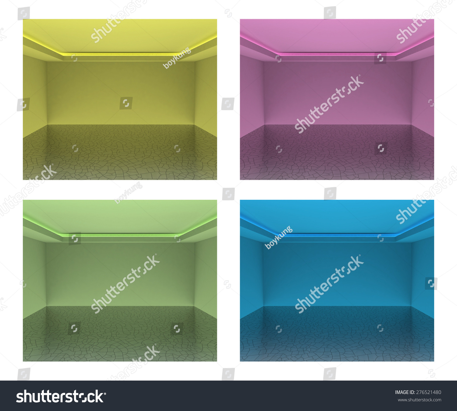 Empty Room Modern House High Resolution Stock Illustration 276521480