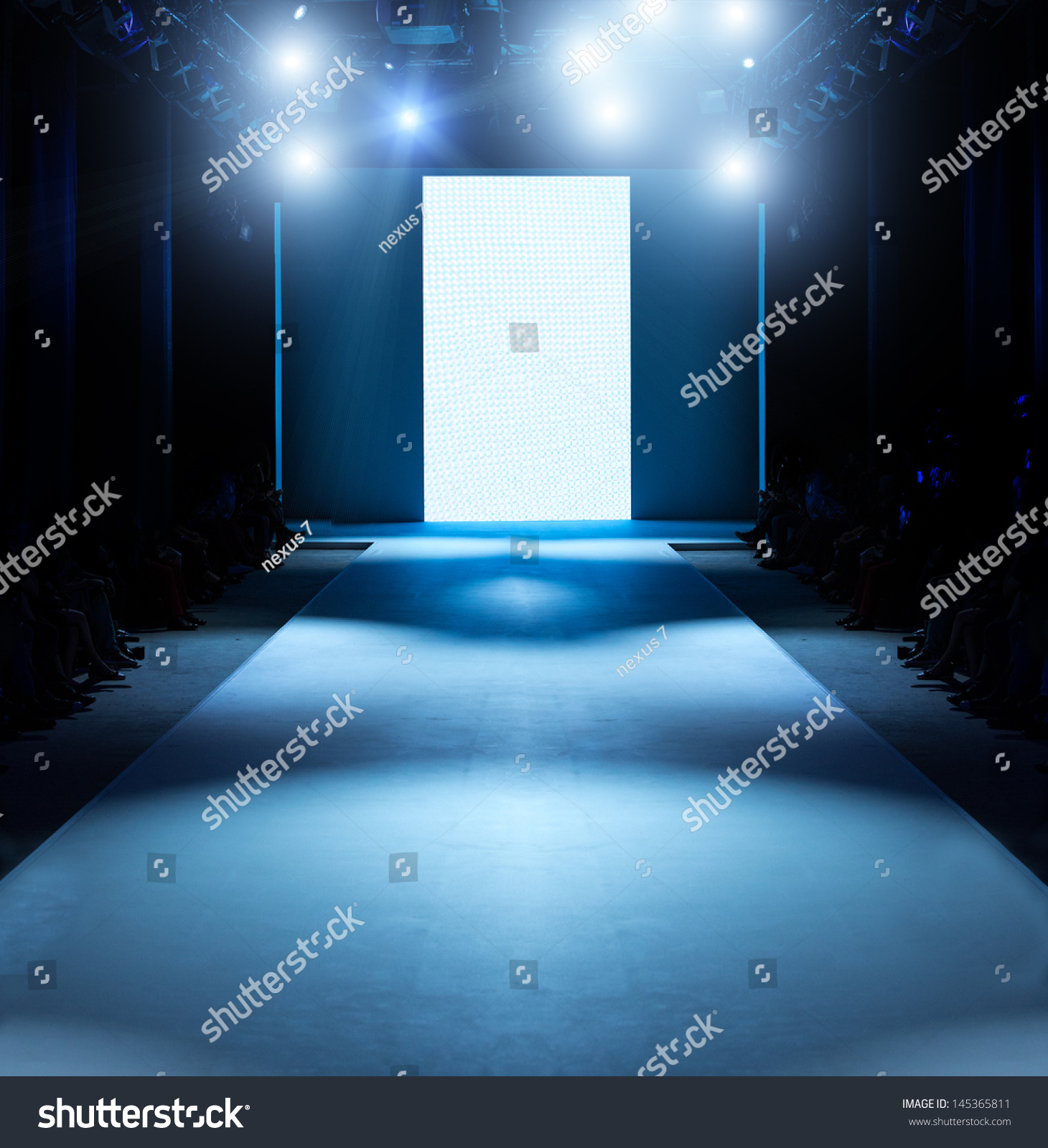 Empty Runway Before A Fashion Show Stock Photo 145365811 : Shutterstock