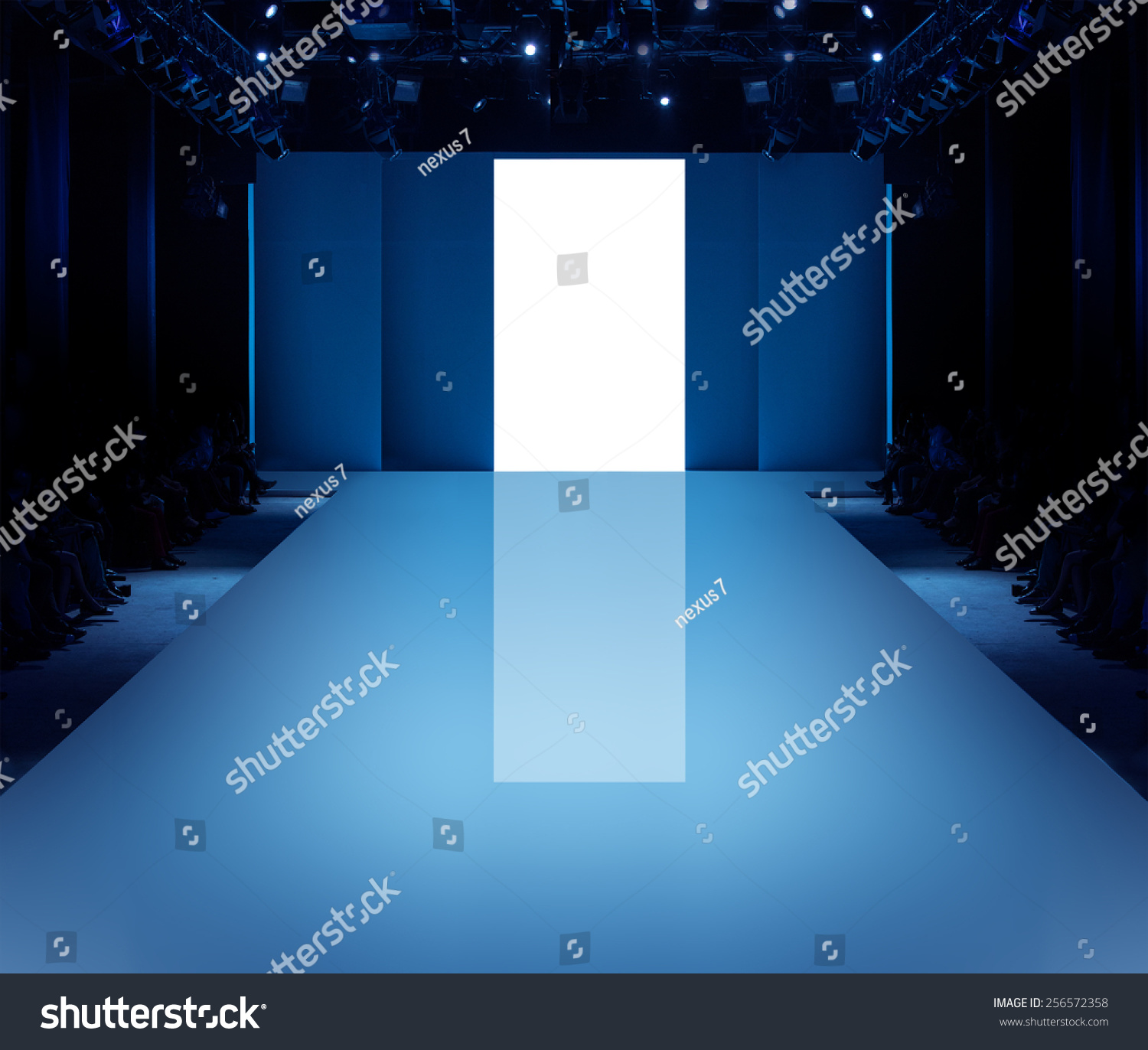 Empty Runway Before A Fashion Show Stock Photo 256572358 : Shutterstock