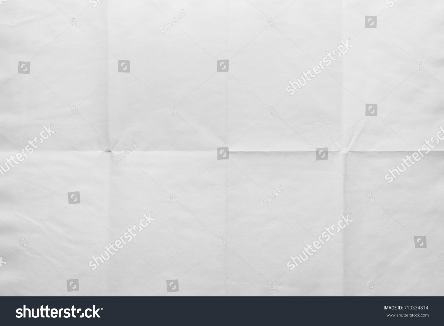 Empty Sheet Paper Folded Eight Texture Stock Photo 710334814 | Shutterstock