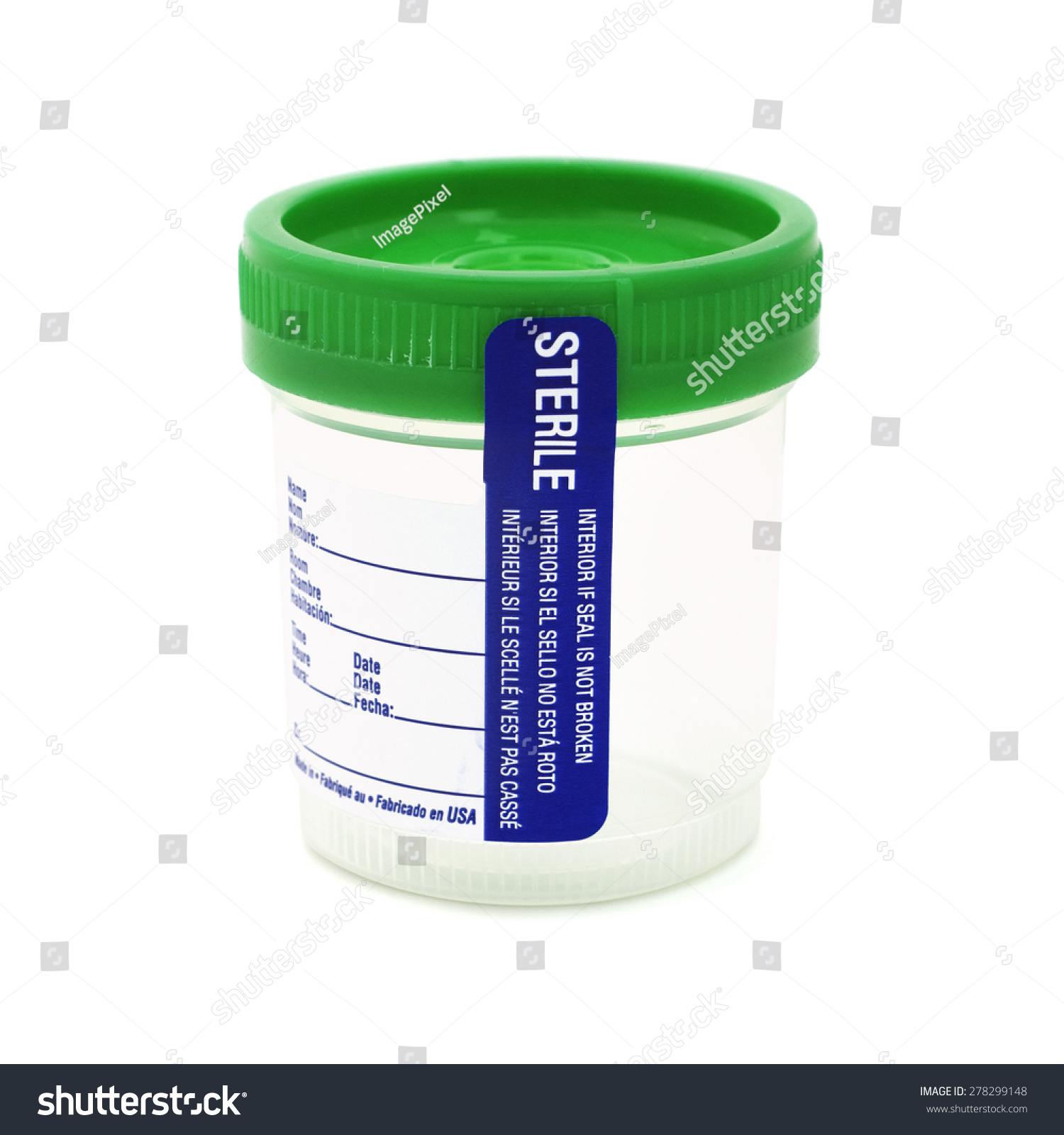 Empty Specimen Sample Cup Stock Photo 278299148 Shutterstock