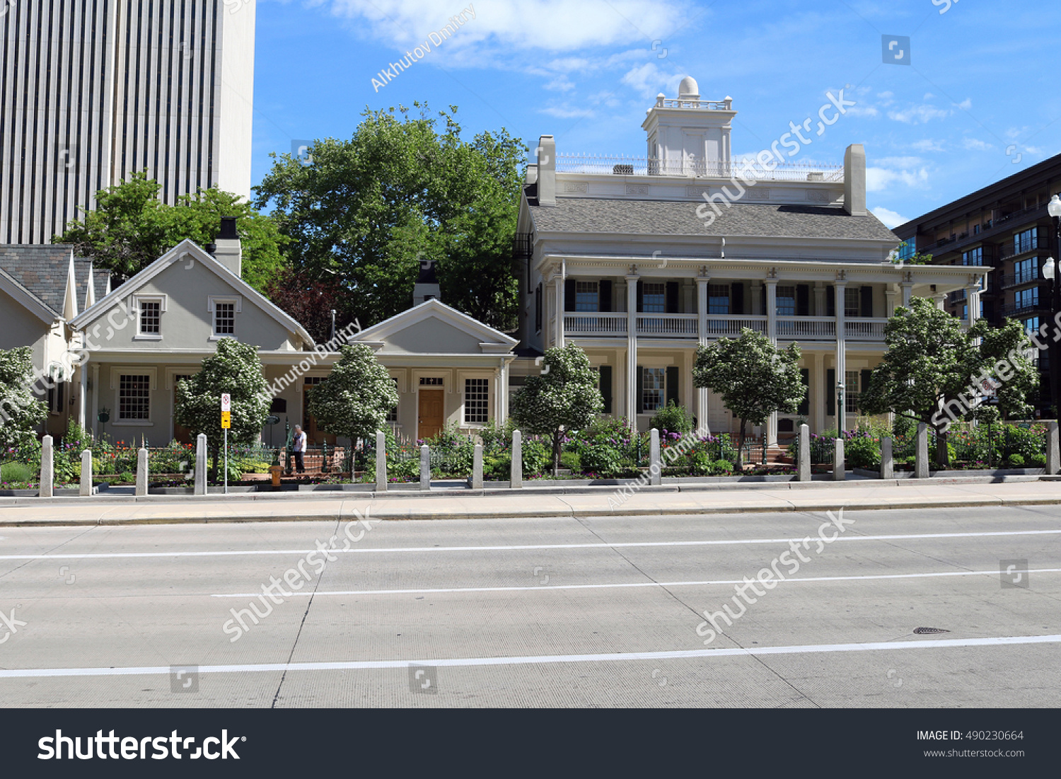 Salt Lake City Street View Empty Street View Salt Lake Cityutah Stock Photo 490230664 | Shutterstock