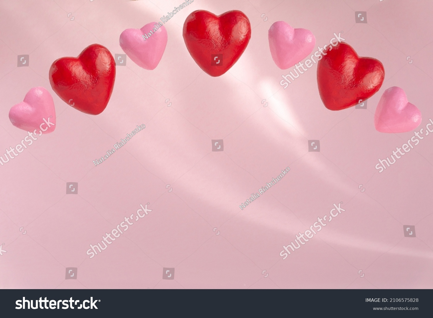 Empty Textured Background Pink Color Border Stock Photo 2106575828 ...