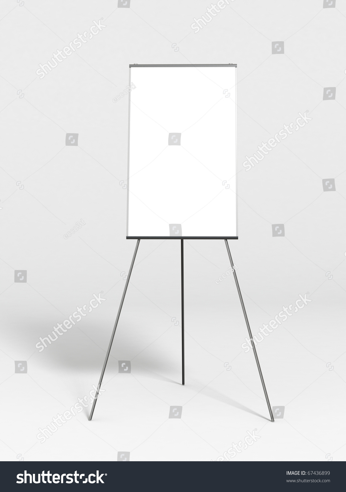 Empty Whiteboard In A Plain Room. Stock Photo 67436899 : Shutterstock