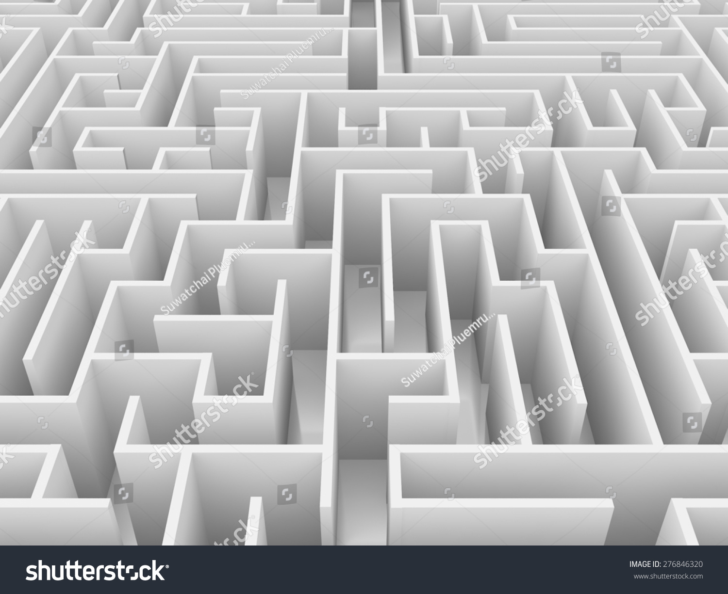 Endless Maze 3d Illustration Stock Illustration 276846320