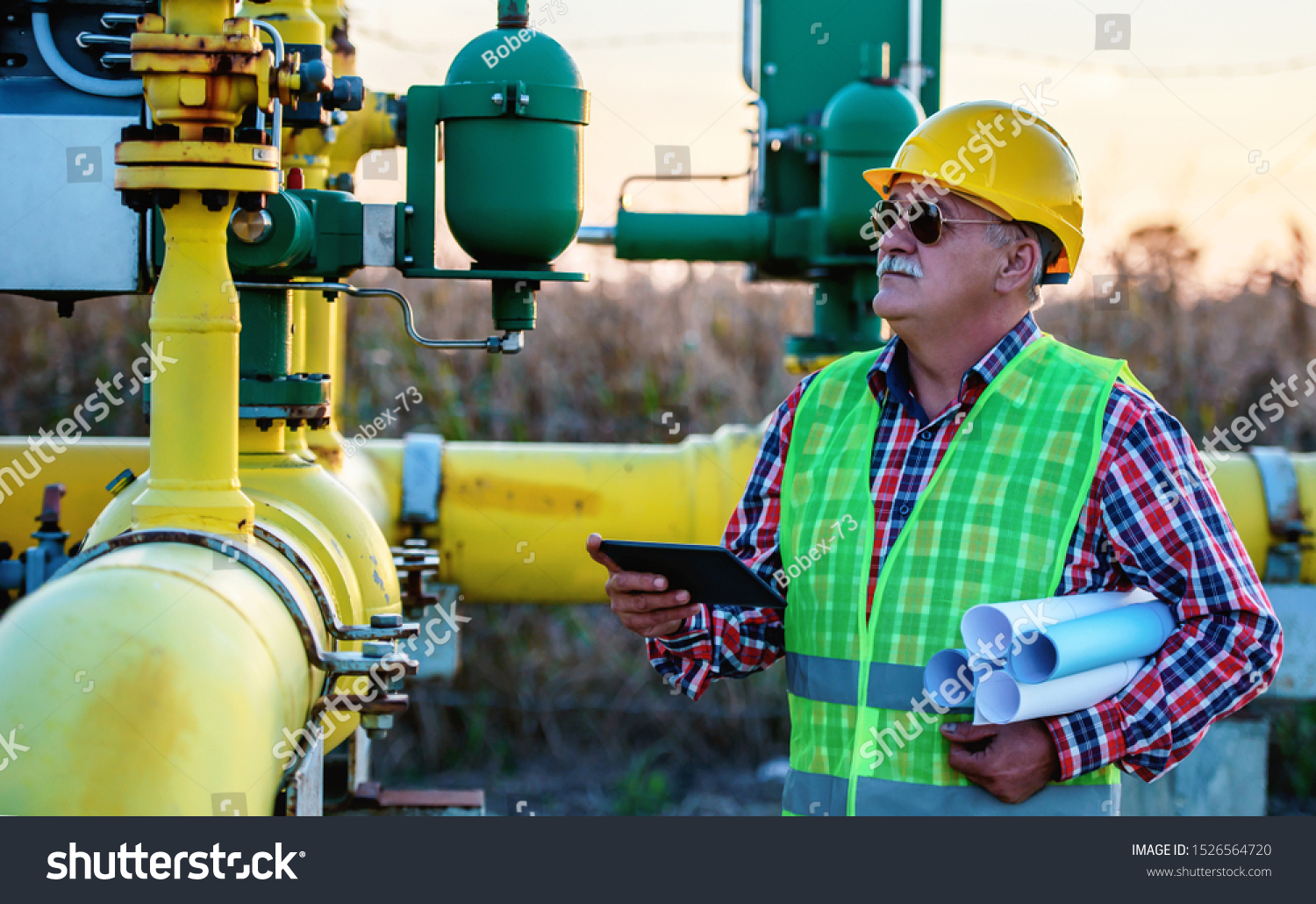 Engineer Checking Fuel Supply Systems Concept Stock Photo 1526564720