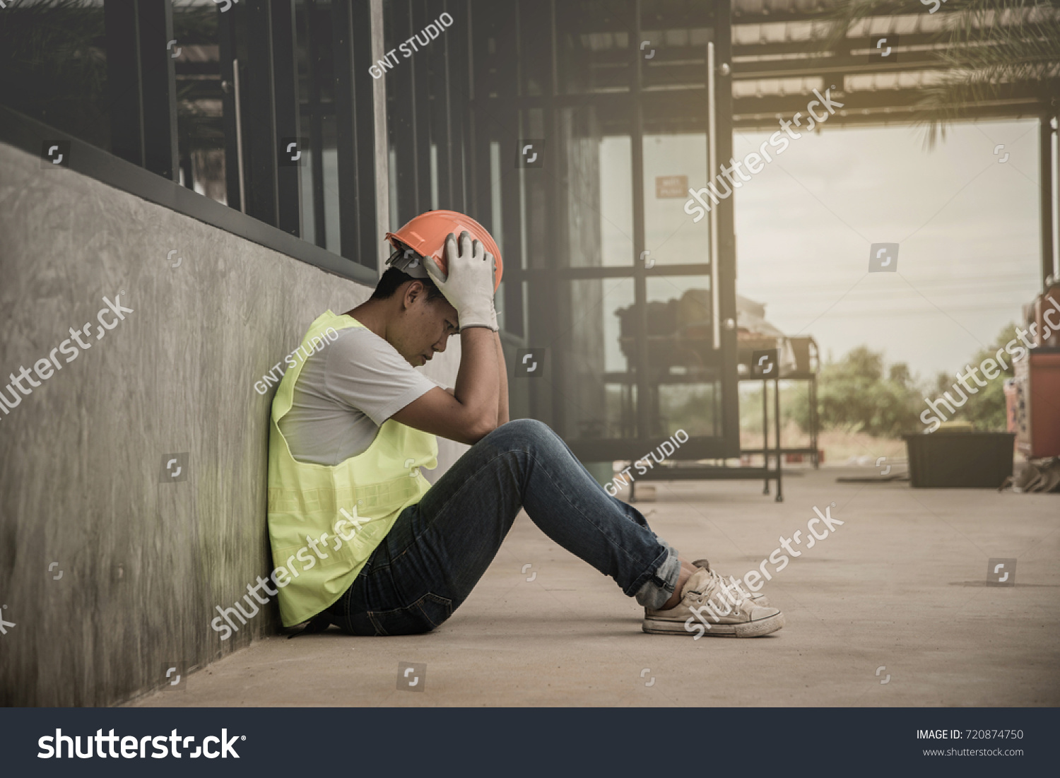 Sad construction worker Images, Stock Photos & Vectors | Shutterstock