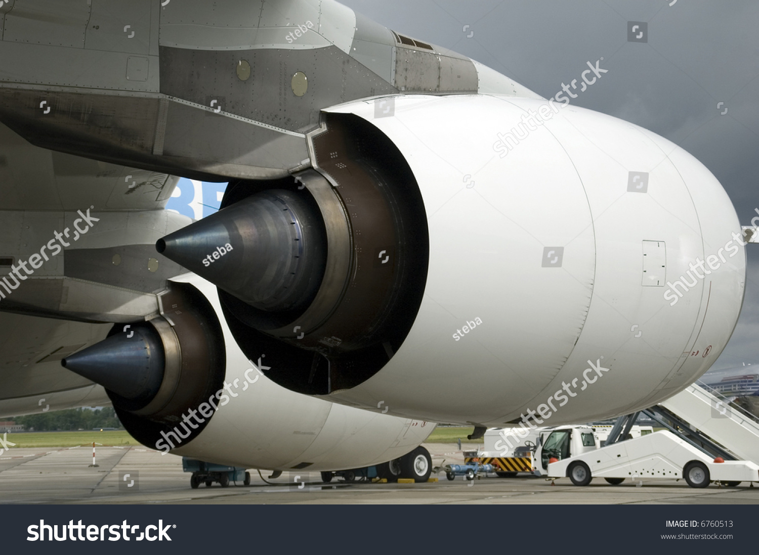 Engines Of The Airbus A380 Stock Photo 6760513 : Shutterstock