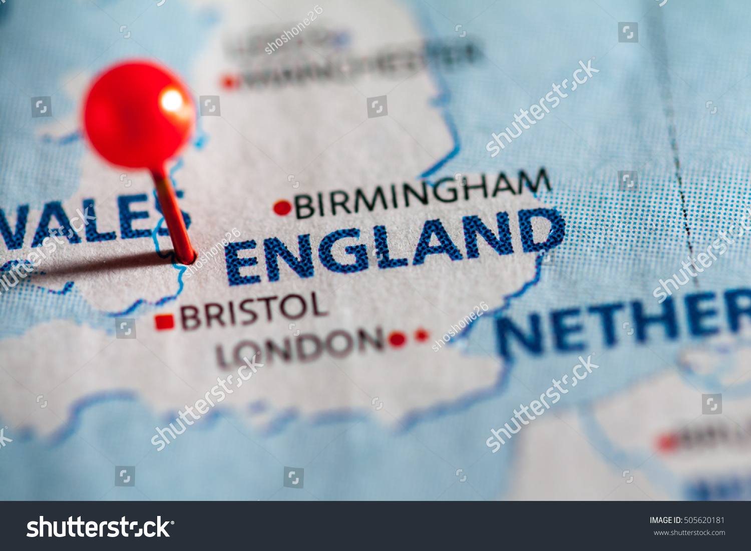 England Pinned On Map Europe Royalty Free Stock Image