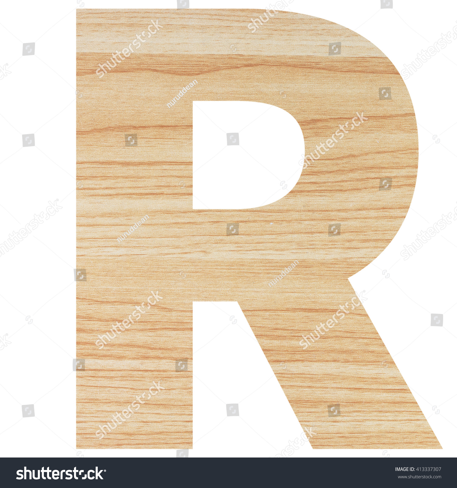 English Alphabet Wood Texture Isolated On Stock Photo 413337307 ...