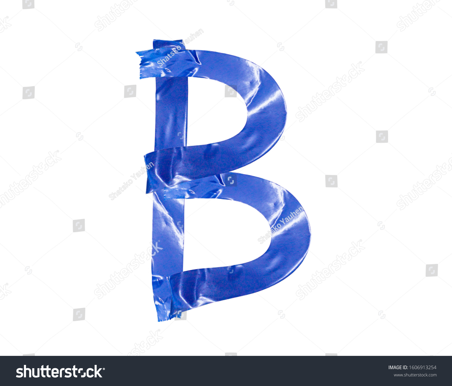 English Letter B Adhesive Tape Stock Photo (Edit Now) 1606913254