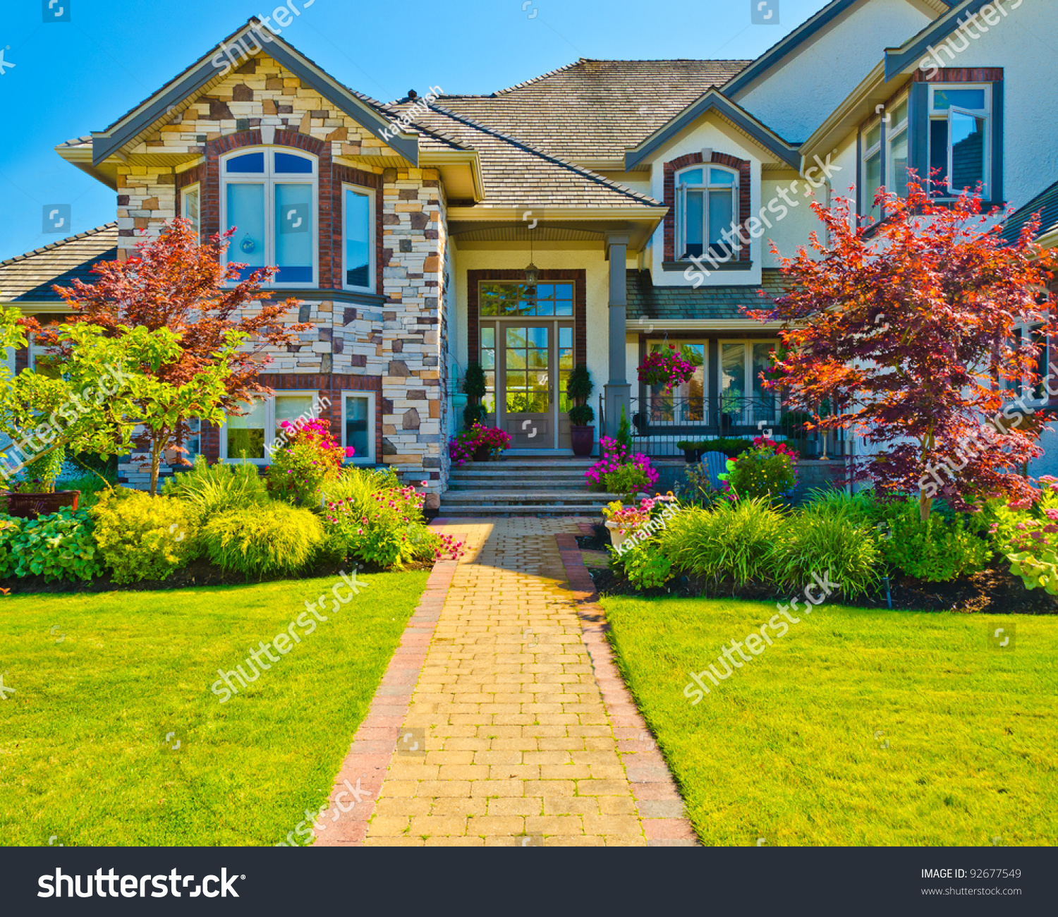entrance-house-nice-outdoor-landscape-over-stock-photo-edit-now-92677549