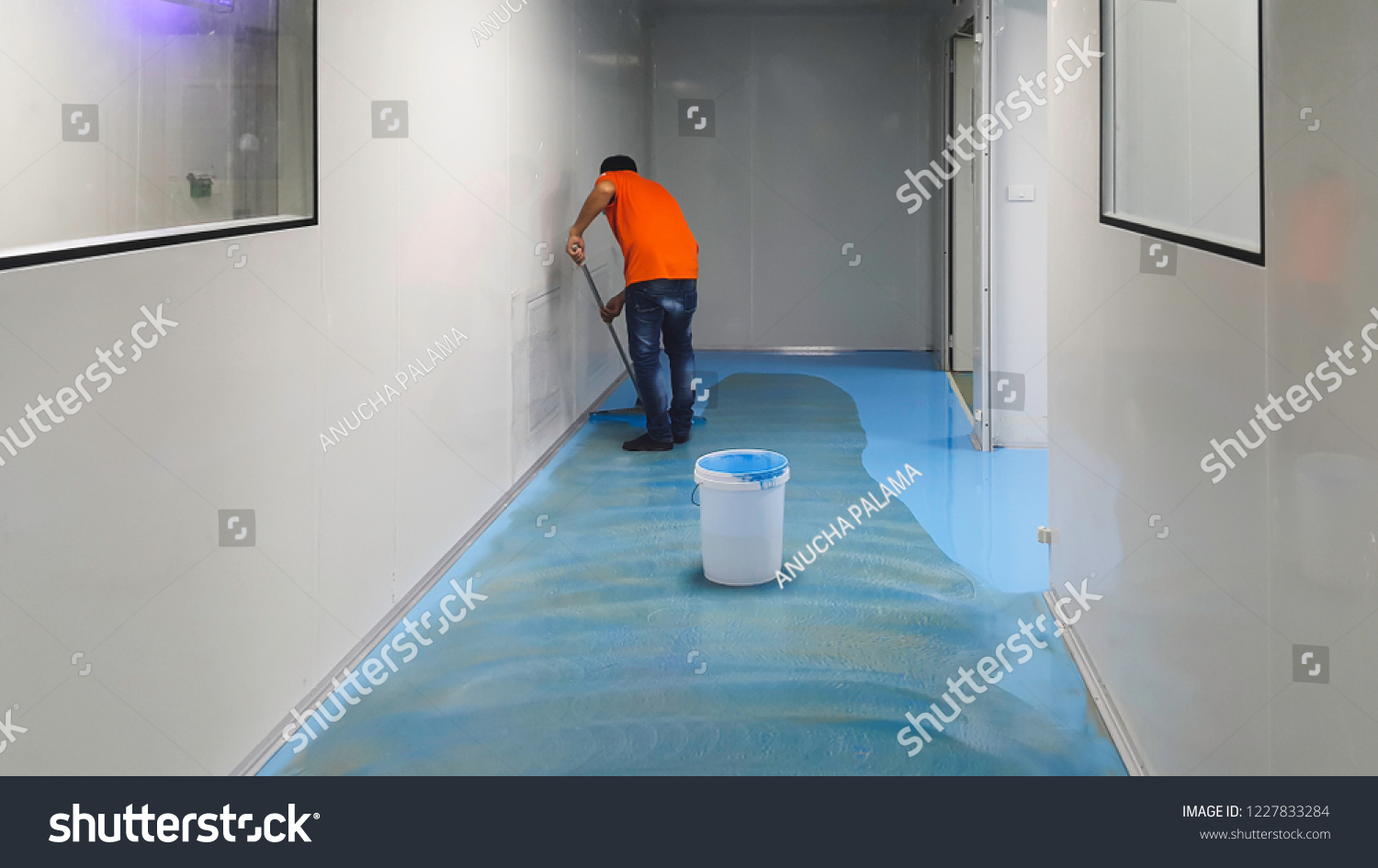 Epoxy Flooring Clean Room Stock Photo Edit Now 1227833284