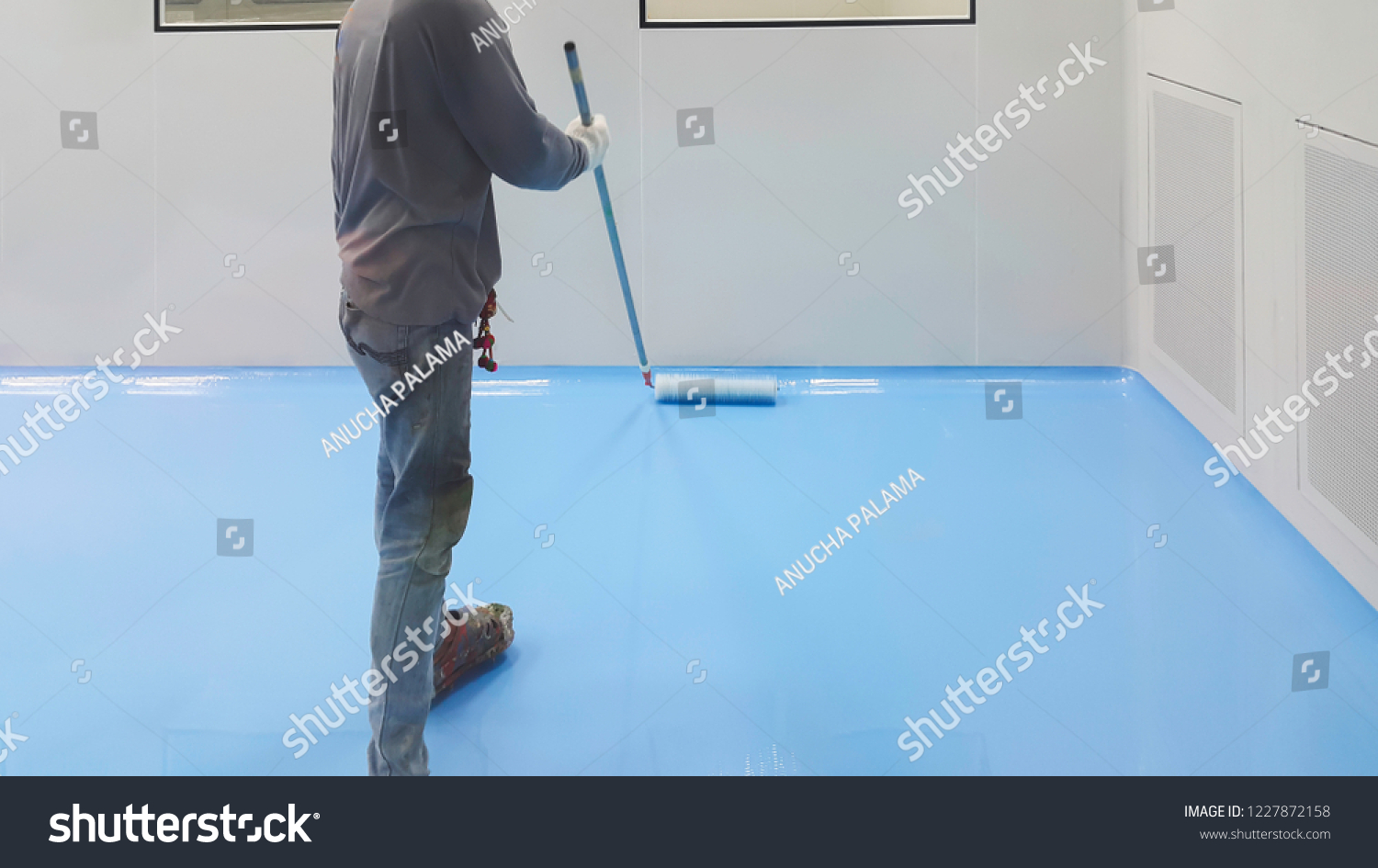 Epoxy Flooring Clean Room Stock Photo Edit Now 1227872158