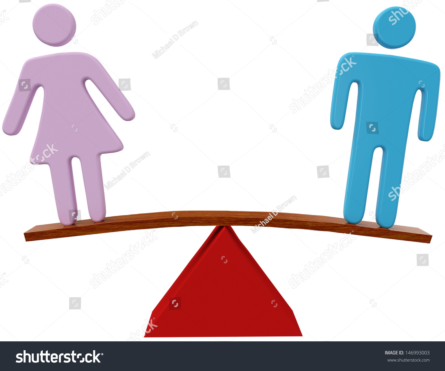 Equal Man Woman Sex Equality Gender Stock Illustration 146993003 Shutterstock 