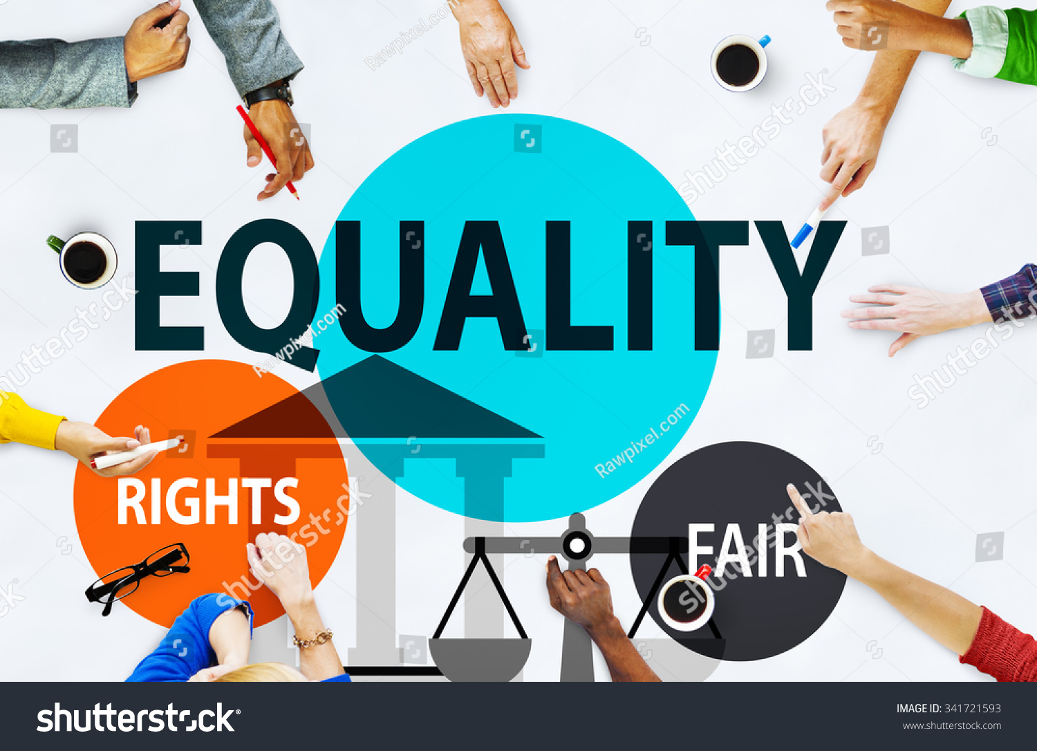 Equality Parity Balance Justice Fair Concept Stock Photo 341721593 ...