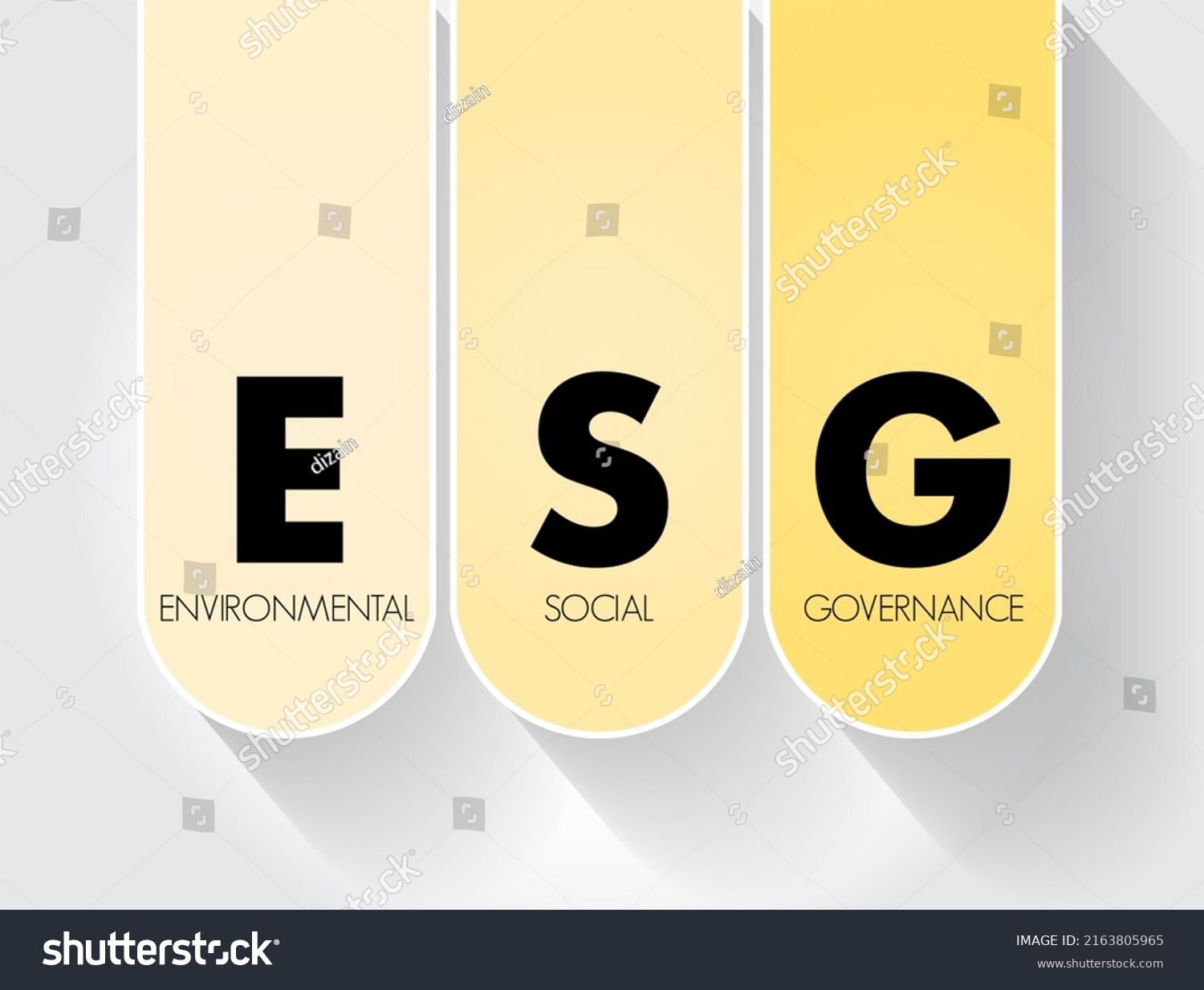 Esg Environmental Social Governance Acronym Evaluation Stock ...