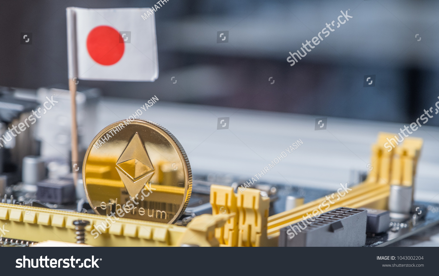 Ethereum Coin Crypto Currency Miniature Japanese Stock Photo Edit Now