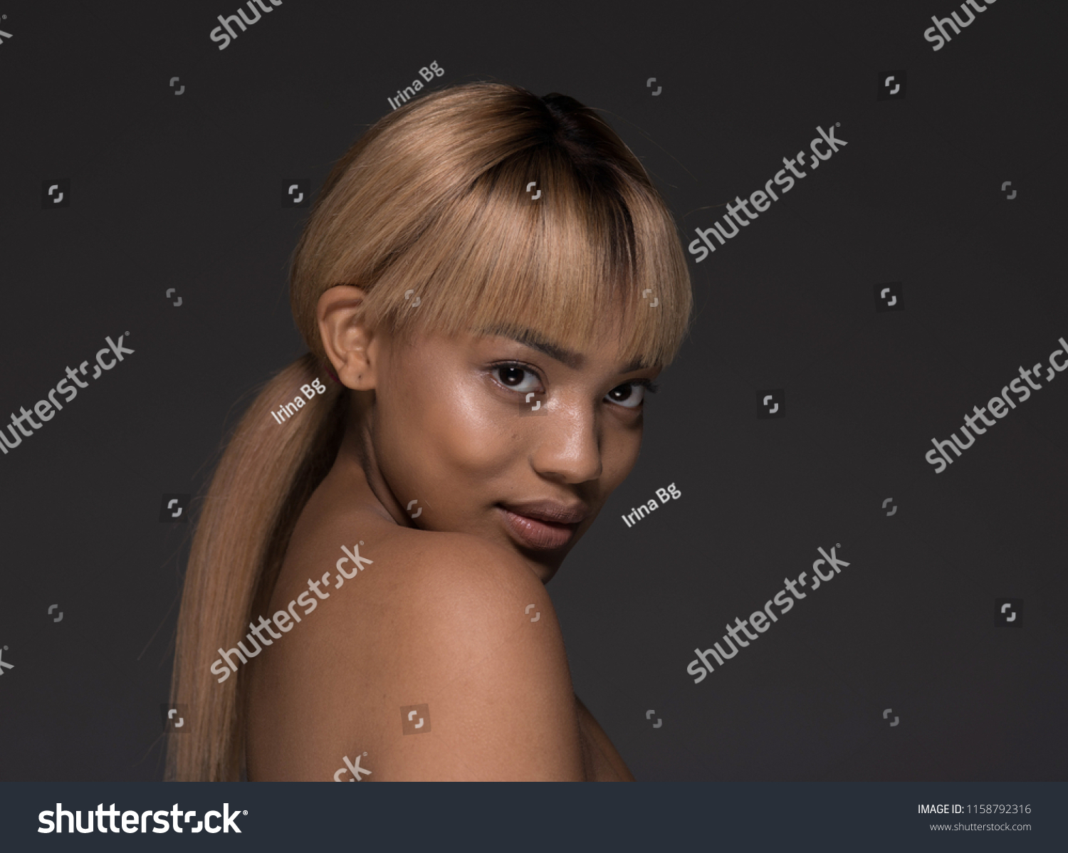 Ethnic African Black Skin Beauty Woman Stock Photo Edit Now