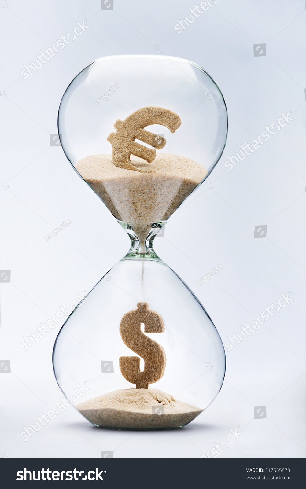 eurodollar-exchange-rate-dollar-sign-made-stock-photo-317555873
