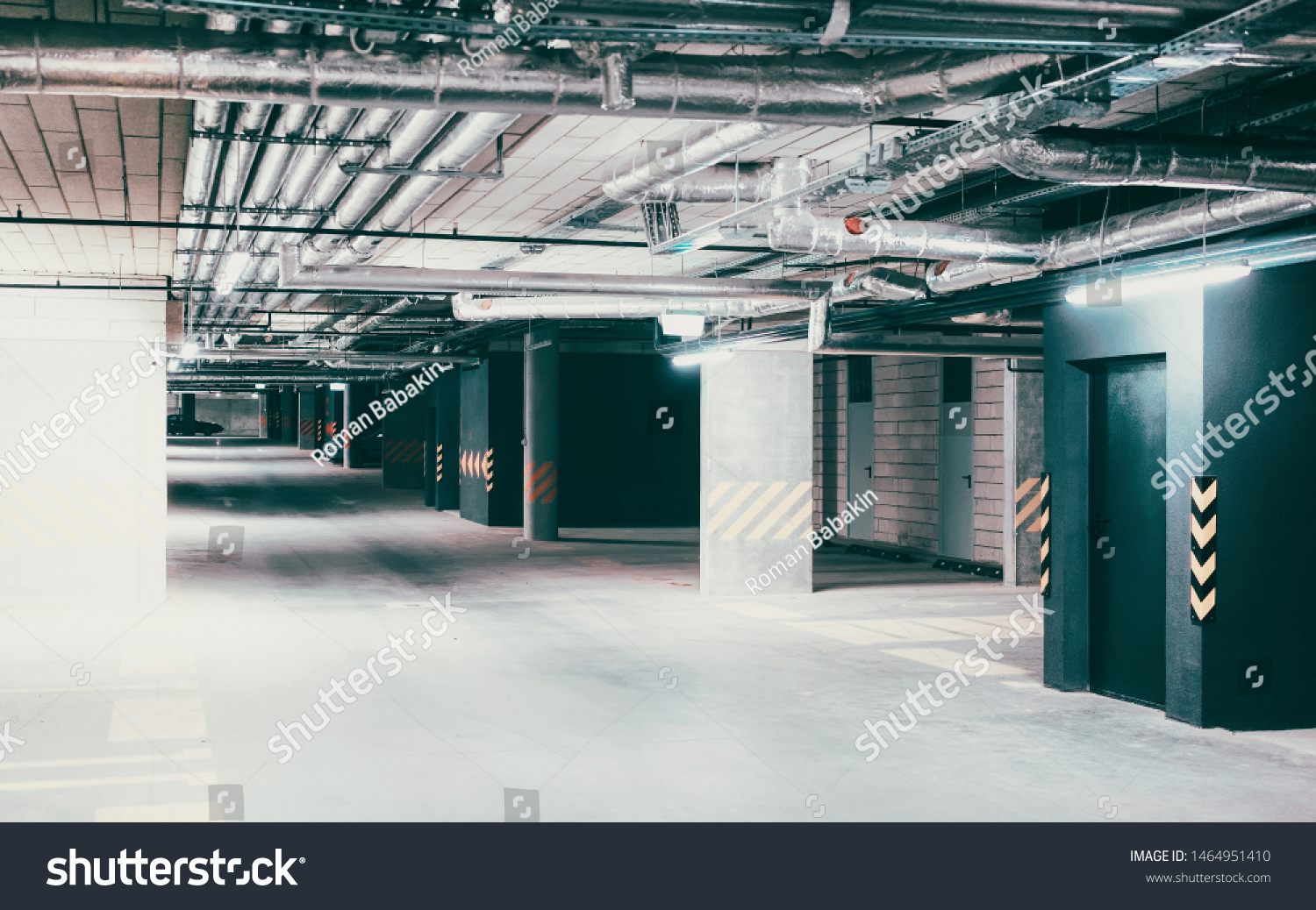 Europe Underground Car Parking Garage Modern Stock Photo Edit Now