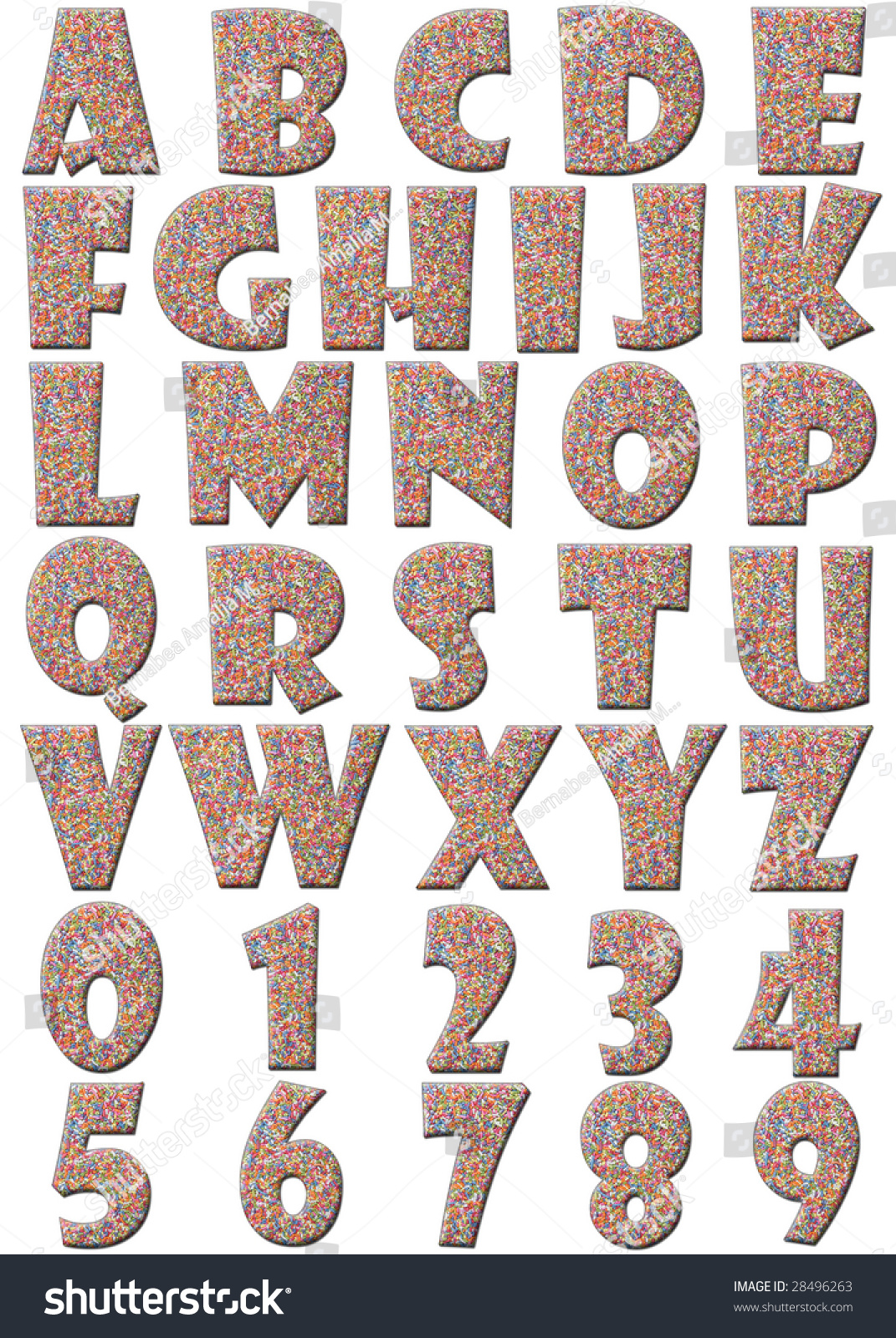 Every Letter Of The Alphabet And Numbers From O To 9 Made With ...