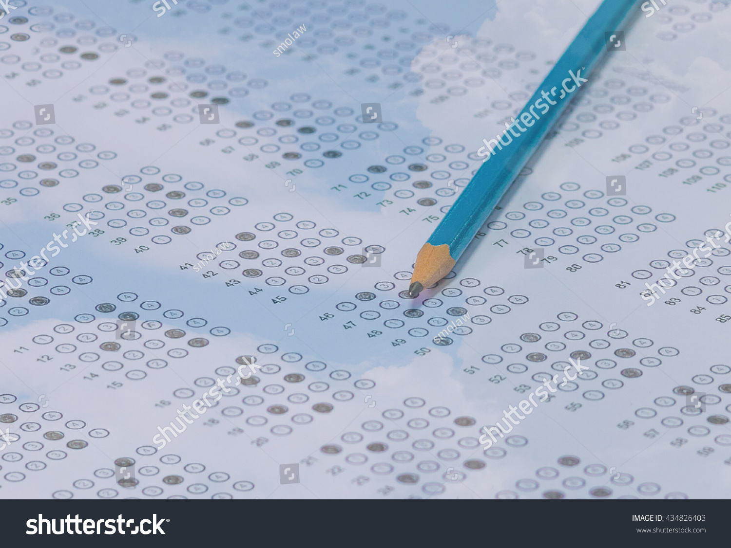 (Edit Test Now Exam Sheet Answer Paper ... Stock Photo Score