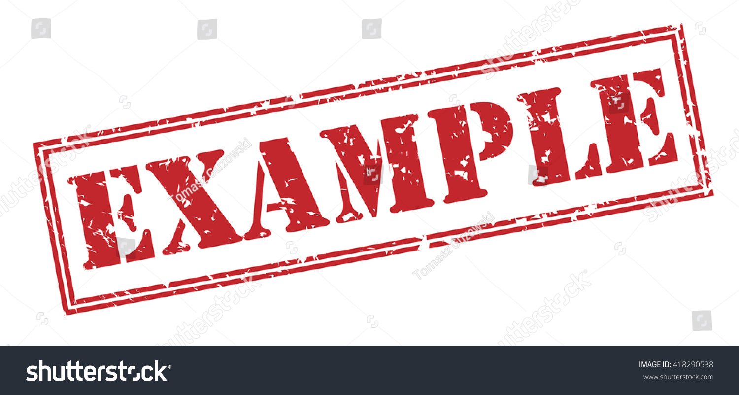 Example Stamp Stock Illustration 418290538 - Shutterstock