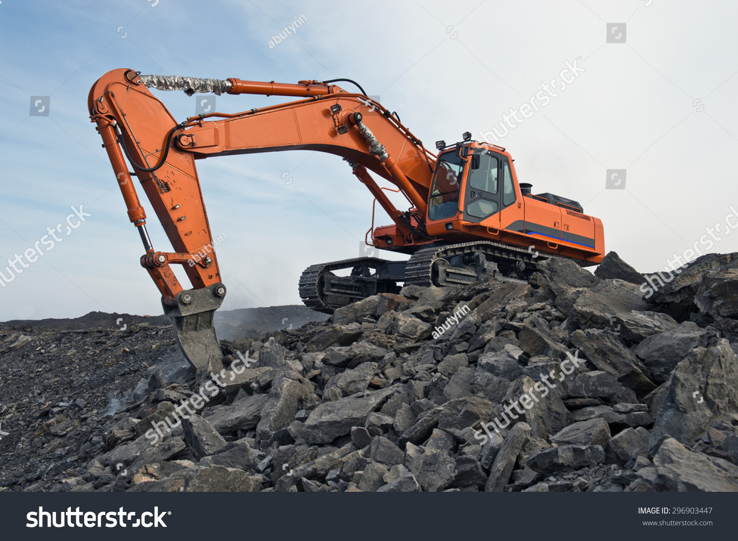 Excavator Transport Mine Minerals Digging Shipping Stock Photo Edit Now 296903447