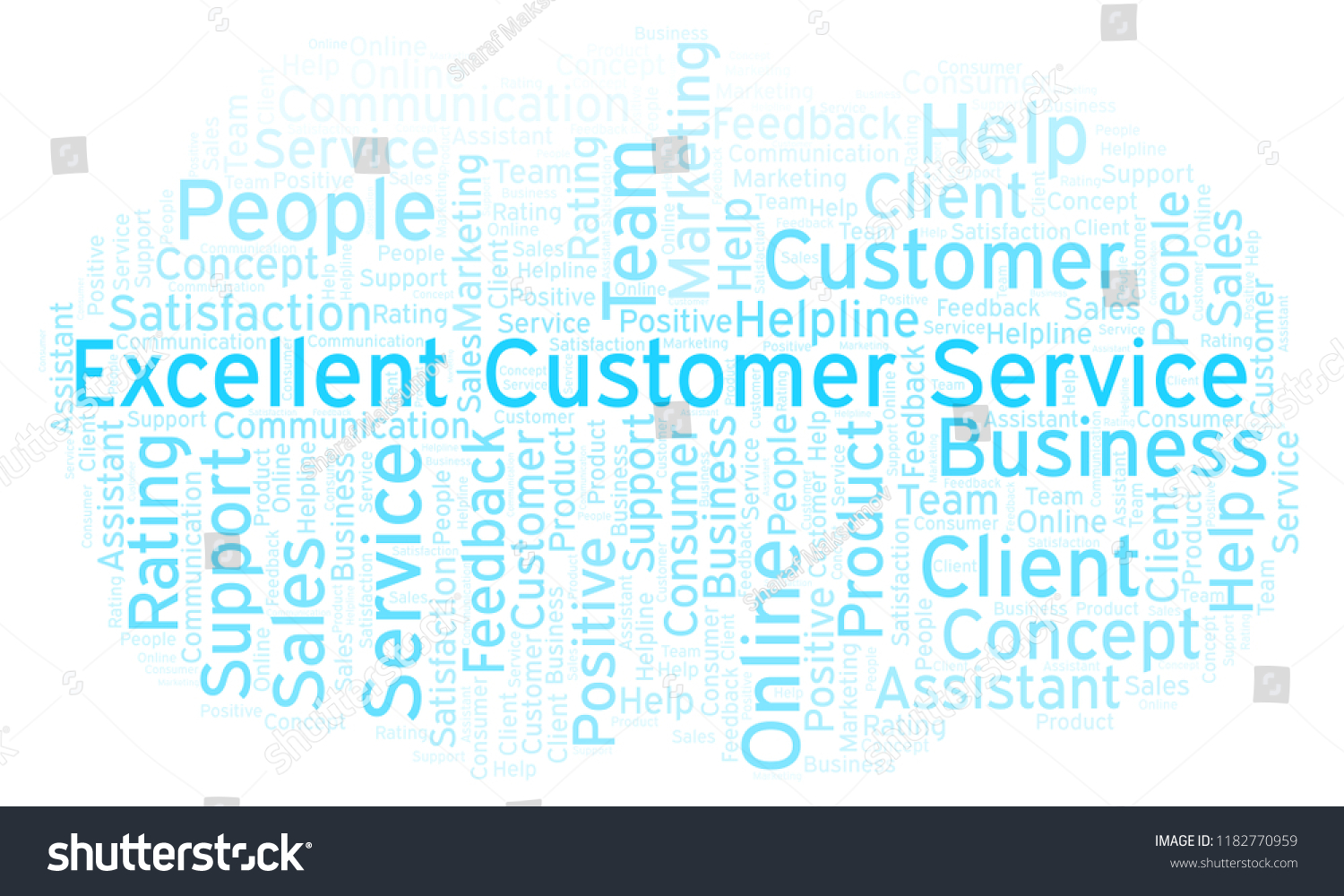 Excellent Customer Service Word Cloud Stock Illustration 1182770959   Stock Photo Excellent Customer Service Word Cloud 1182770959 