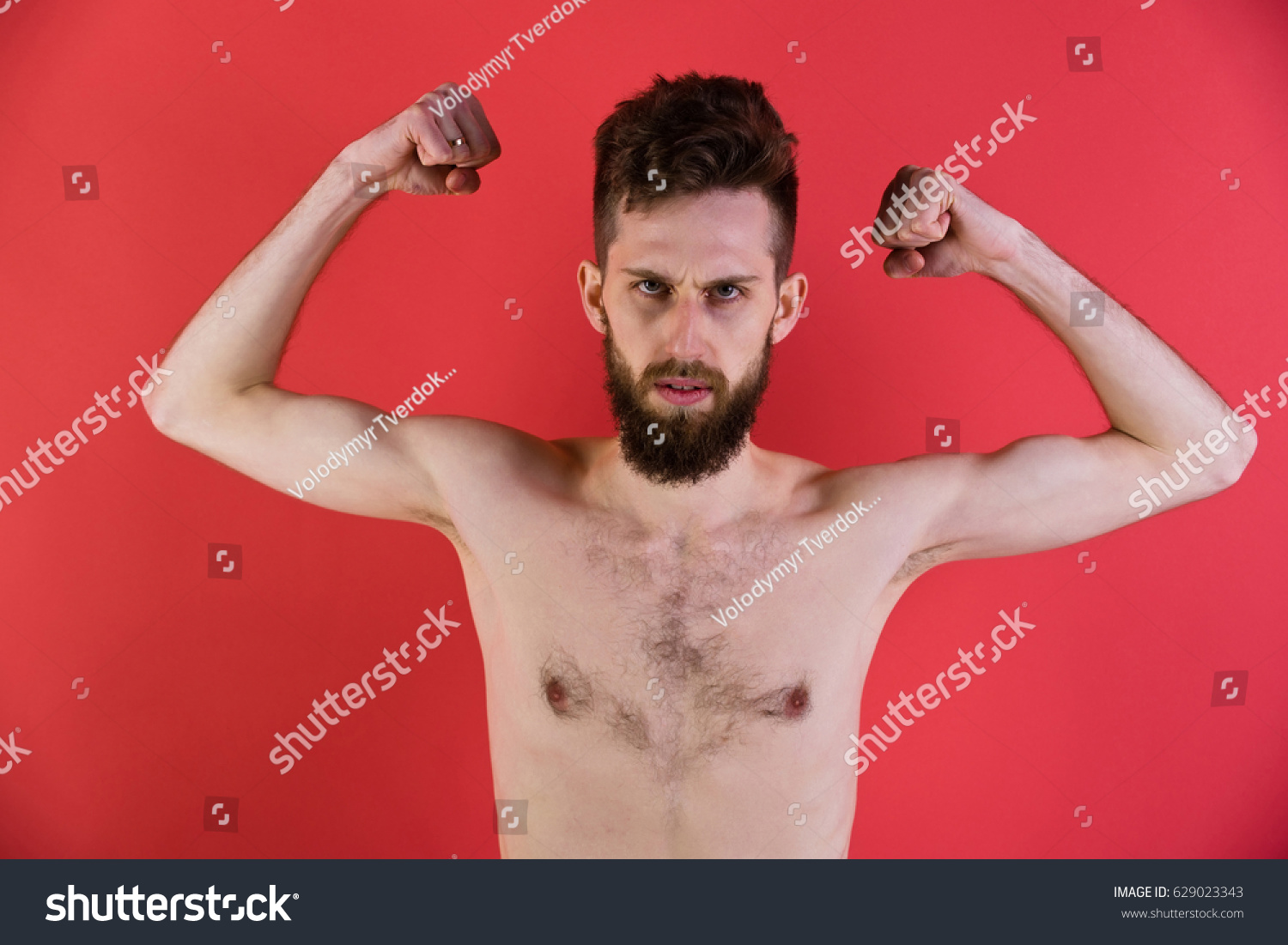 Exhaustion Hunger Powerless Weakness Slim Man Stock Photo Edit